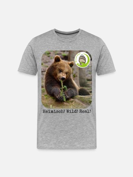 ARIAN - Männer Premium Bio T-Shirt - Grau meliert