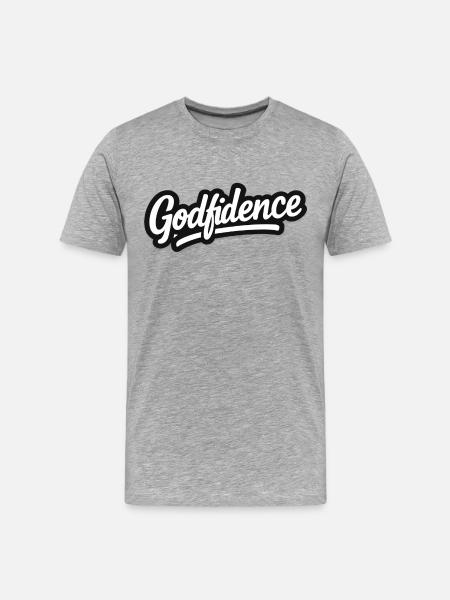 Godfidence - Men's Premium Organic T-Shirt - heather grey