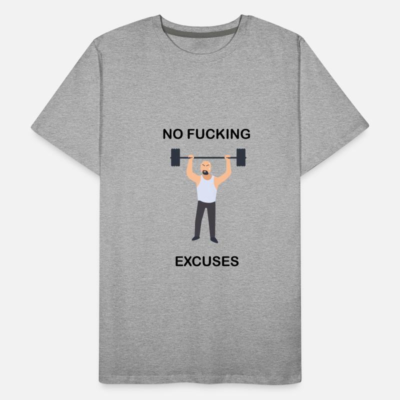 Sport Spruch. Training. Motivation. Gym. Geschenk Männer Premium Bio T-Shirt