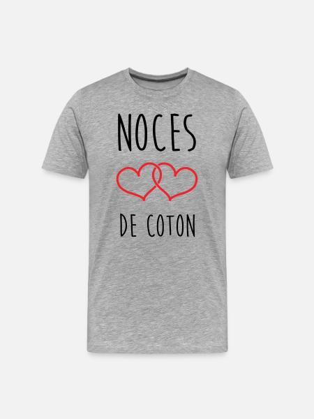 Cotton Wedding 1 Year Wedding - Men's Premium Organic T-Shirt - heather grey