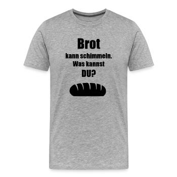 Lustige Sprüche - Männer Premium Bio T-Shirt - Grau meliert - Vorne - Damien (186cm)