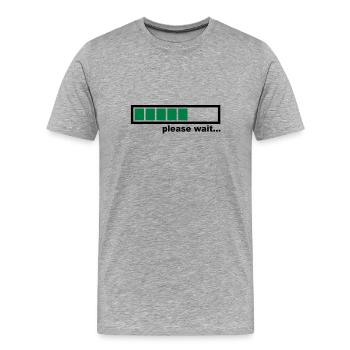 Loading - T-shirt bio Premium Homme - gris chiné - Devant - Damien (186cm)