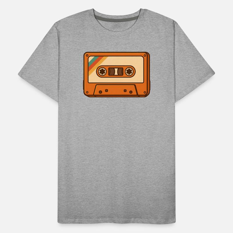 Cassette rétro T-shirt bio Premium Homme