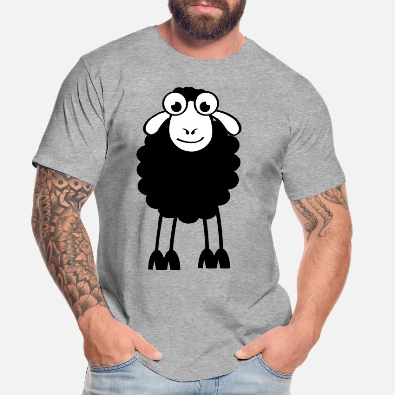 Schafe, weiße oder schwarze Schafe. Träumen oder schlafen Männer Premium Bio T-Shirt
