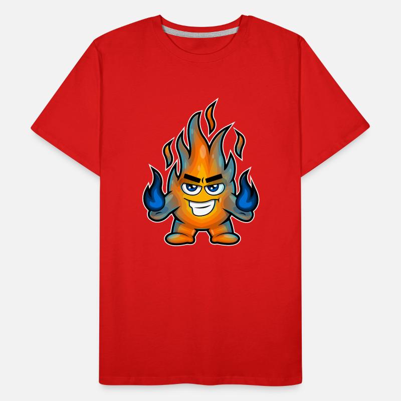 Flame Fire-Bender Men's Premium Organic T-Shirt