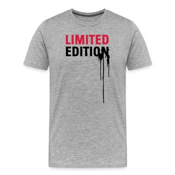 Limited Edition - T-shirt bio Premium Homme - gris chiné - Devant - Damien (186cm)