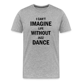 Danse Danse Musique - T-shirt bio Premium Homme - gris chiné - Devant - Damien (186cm)