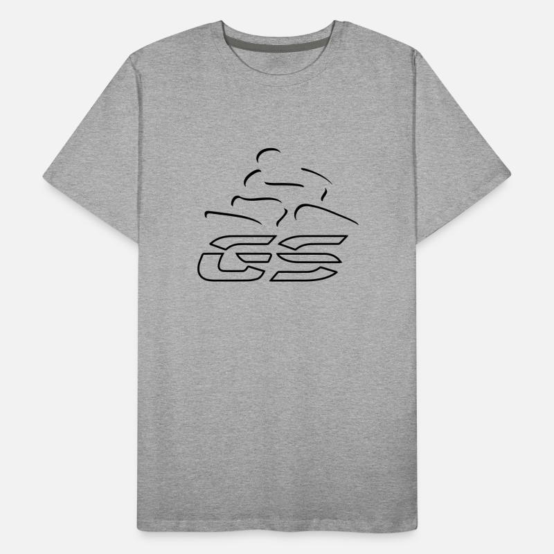 Logo GS driver no. 8 | Black Men's Premium Organic T-Shirt
