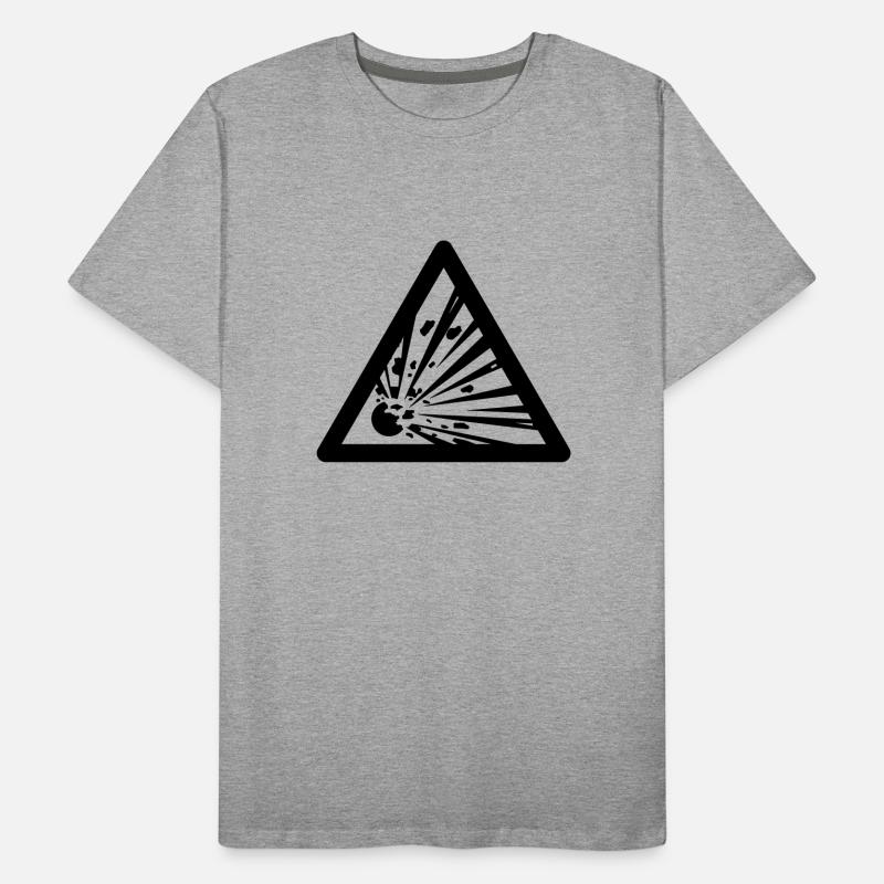 Symbole de danger - Explosifs T-shirt bio Premium Homme