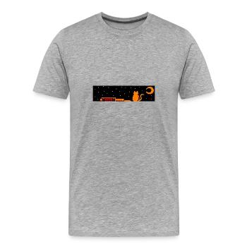 Japan out of order Trainstation - Men's Premium Organic T-Shirt - heather grey - Front - Damien (186cm)