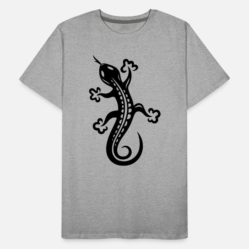 Echse, Eidechse Männer Premium Bio T-Shirt