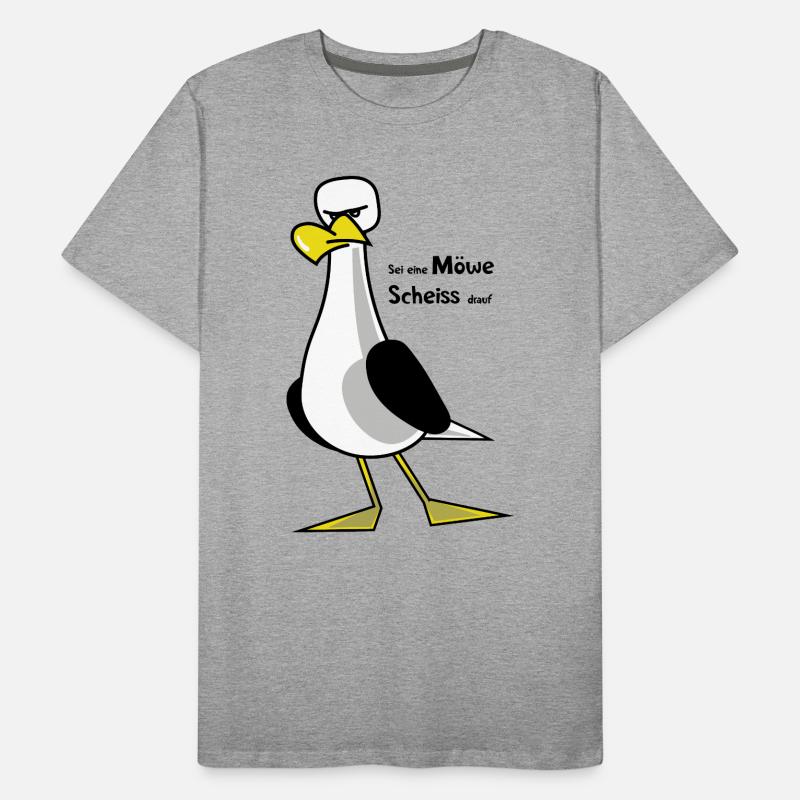 Sei eine Möwe ... Männer Premium Bio T-Shirt