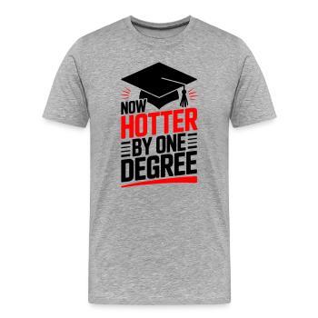 Bachelor Master Doktortitel - Männer Premium Bio T-Shirt - Grau meliert - Vorne - Damien (186cm)