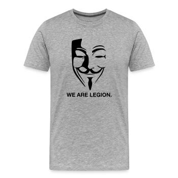 ano1 - T-shirt bio Premium Homme - gris chiné - Devant - Damien (186cm)