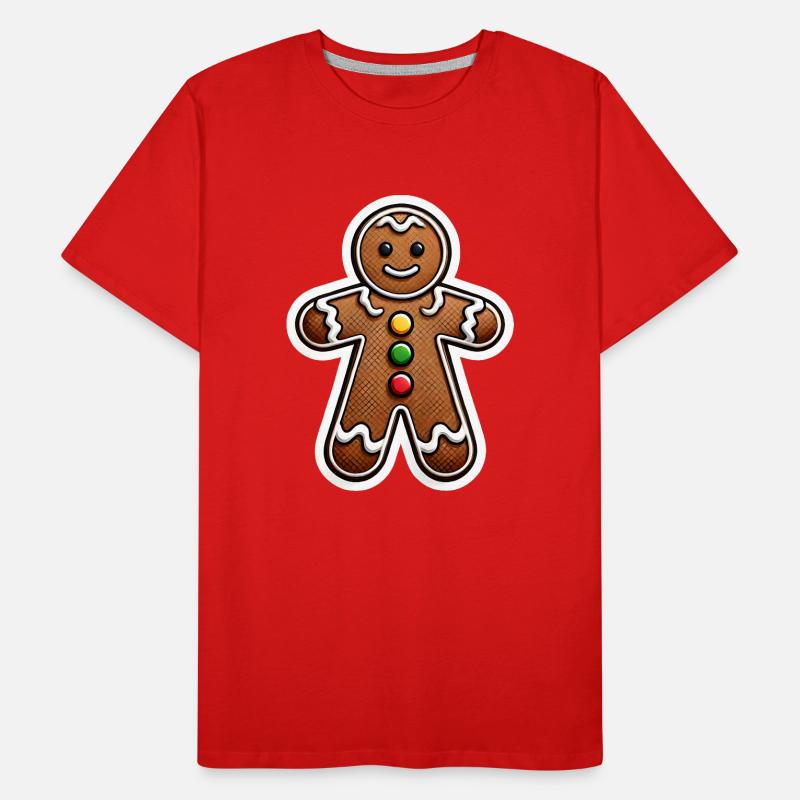 Lebkuchenmann Männer Premium Bio T-Shirt