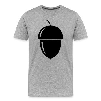 Gland - T-shirt bio Premium Homme - gris chiné - Devant - Damien (186cm)