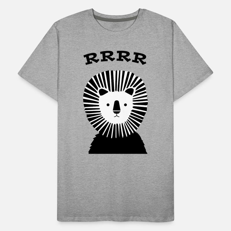 Löwe Männer Premium Bio T-Shirt