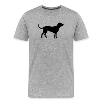 Cäthe shape - Männer Premium Bio T-Shirt - Grau meliert - Vorne - Damien (186cm)