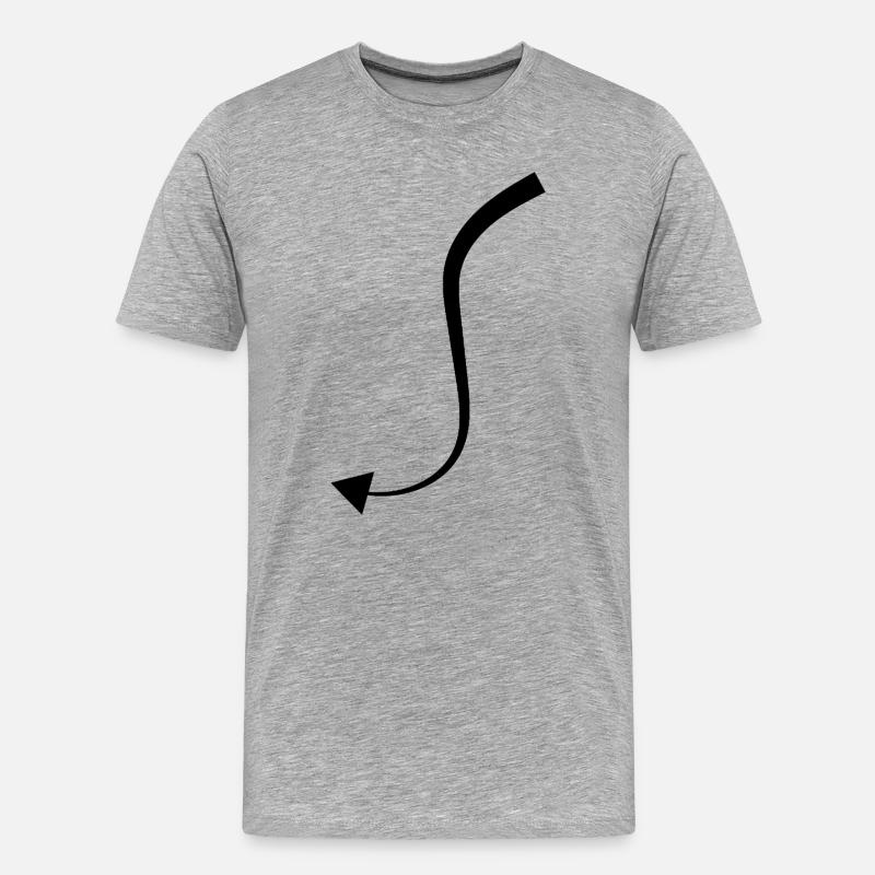 Devil Tail - Men's Premium Organic T-Shirt - heather grey
