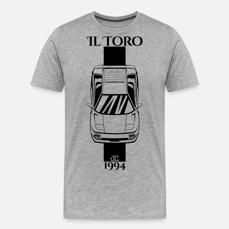 il toro SE 1994 - Männer Premium Bio T-Shirt - Grau meliert