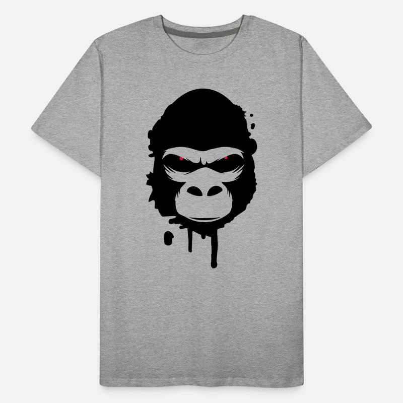 gorilla head Graffiti Men's Premium Organic T-Shirt