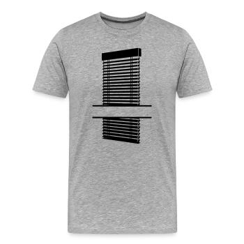 Blinds for window coverings - Men's Premium Organic T-Shirt - heather grey - Front - Damien (186cm)