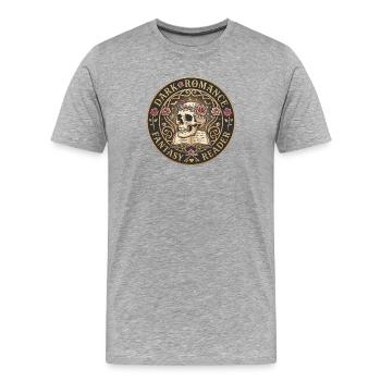 Dark Romance - Men's Premium Organic T-Shirt - heather grey - Front - Damien (186cm)