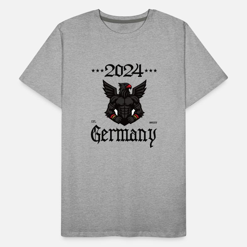 Germany Design with the Bodybuilder Eagle Men's Premium Organic T-Shirt