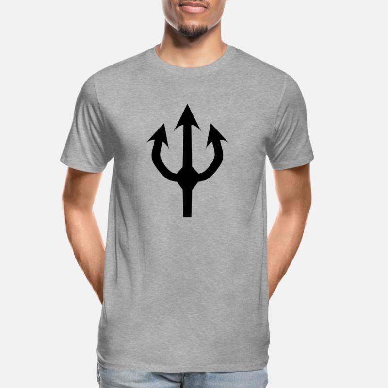 trident devil fork T-shirt bio Premium Homme