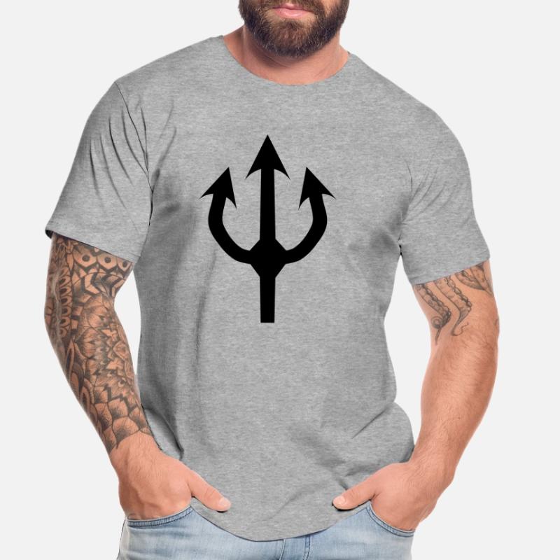 trident devil fork T-shirt bio Premium Homme