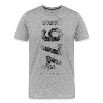 Limited Edition 1974 - Geburtstag 1974 - Männer Premium Bio T-Shirt - Grau meliert - Vorne - Damien (186cm)
