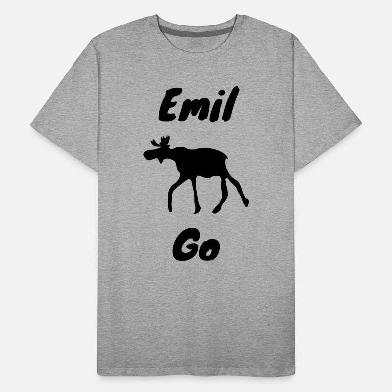 Emil der Elch Männer Premium Bio T-Shirt