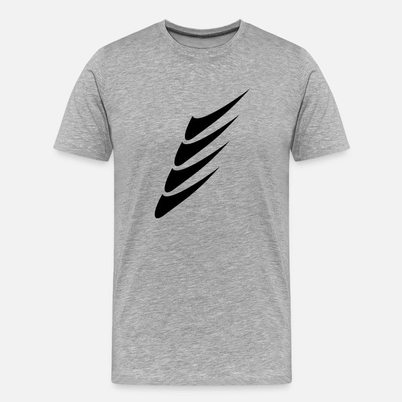 simply 005 - Männer Premium Bio T-Shirt - Grau meliert