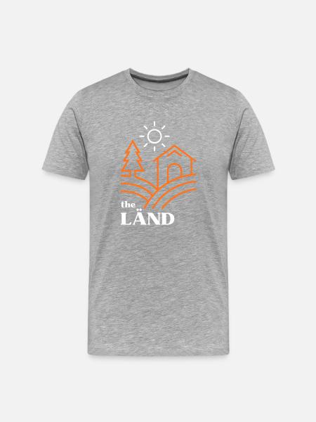 The Länd - Männer Premium Bio T-Shirt - Grau meliert
