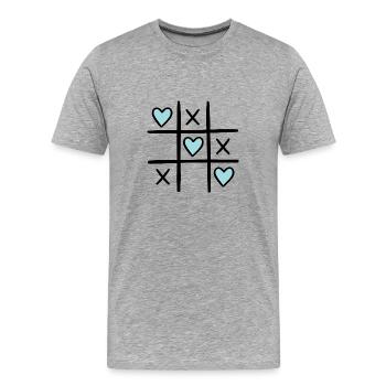 Gör - Männer Premium Bio T-Shirt - Grau meliert - Vorne - Damien (186cm)