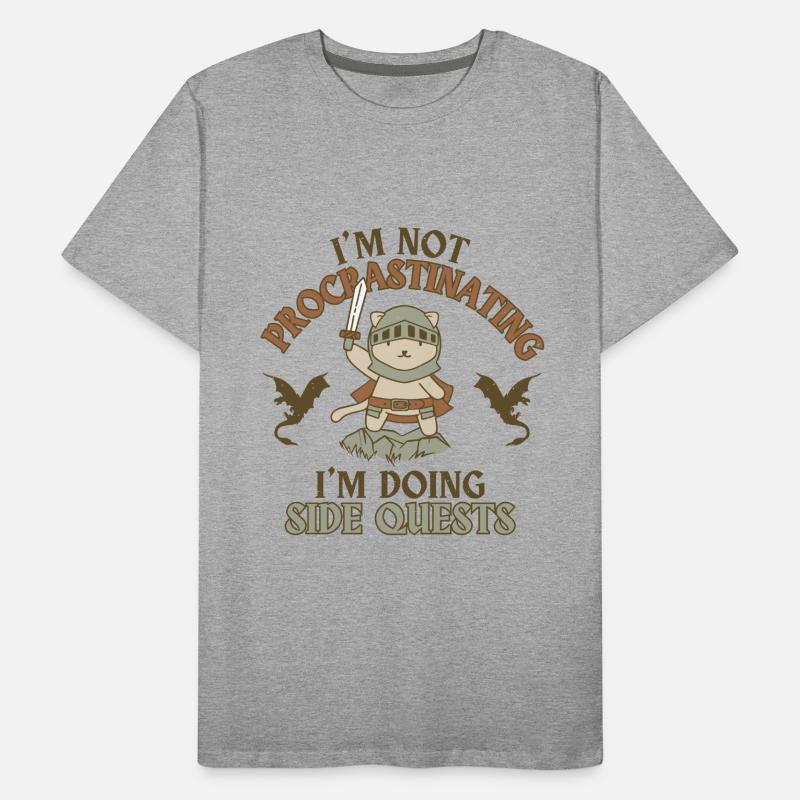 I'm Not Procrastinating I'm Doing Side Quests Men's Premium Organic T-Shirt