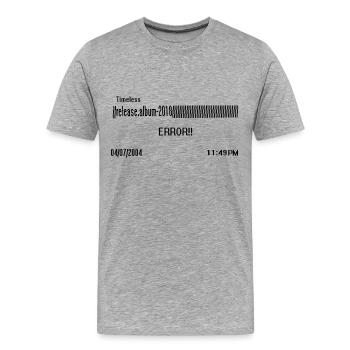 Lil Planet Zeitloser Merch - Männer Premium Bio T-Shirt - Grau meliert - Vorne - Damien (186cm)