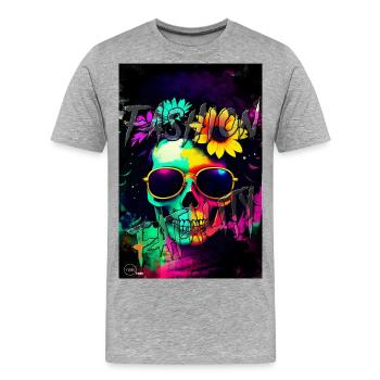 FASHION FATALITY 8 By Yume Origins - Men's Premium Organic T-Shirt - heather grey - Front - Damien (186cm)