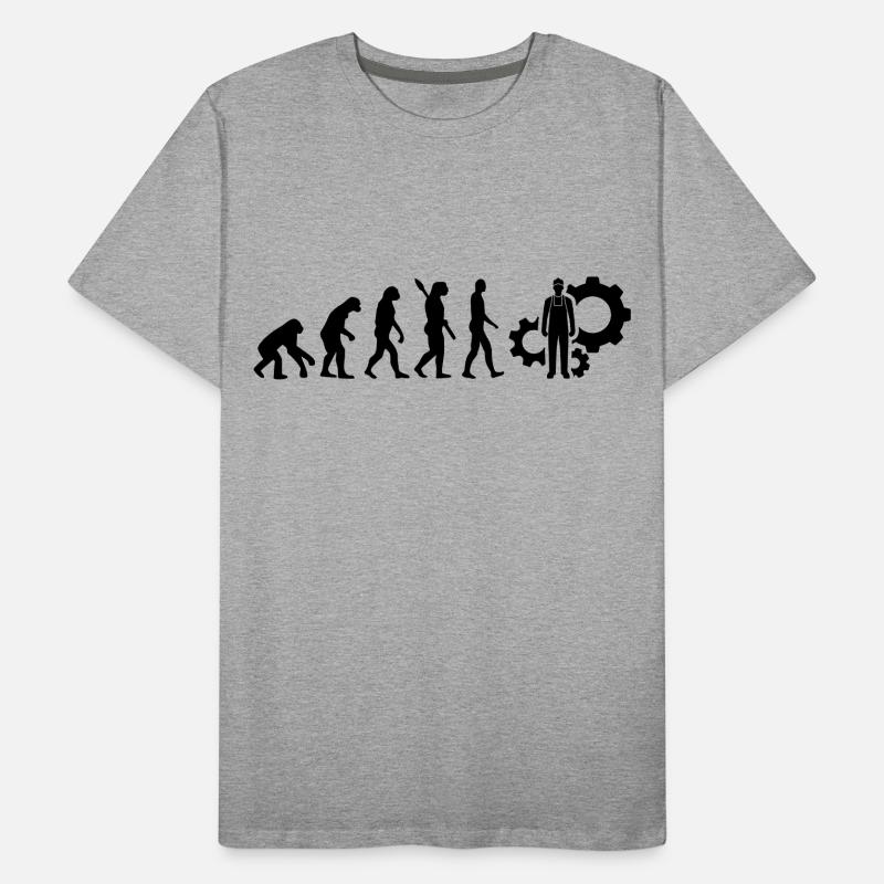 Evolution Techniker Technik b Männer Premium Bio T-Shirt