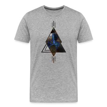 Merveilleux cheval de fantaisie - T-shirt bio Premium Homme - gris chiné - Devant - Damien (186cm)