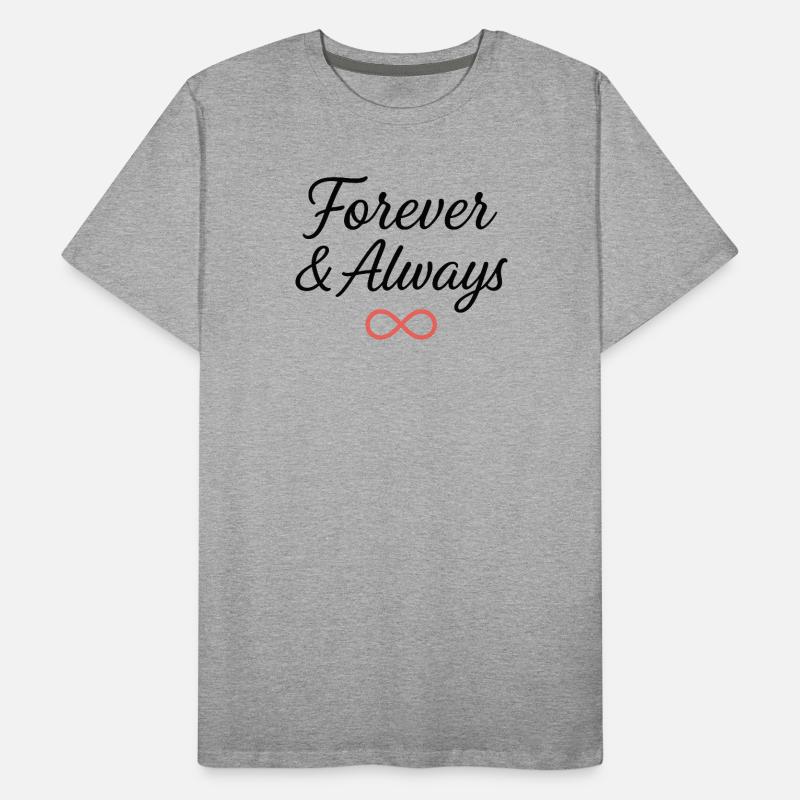 Conception de typographie de symbole de l’infini éternel T-shirt bio Premium Homme