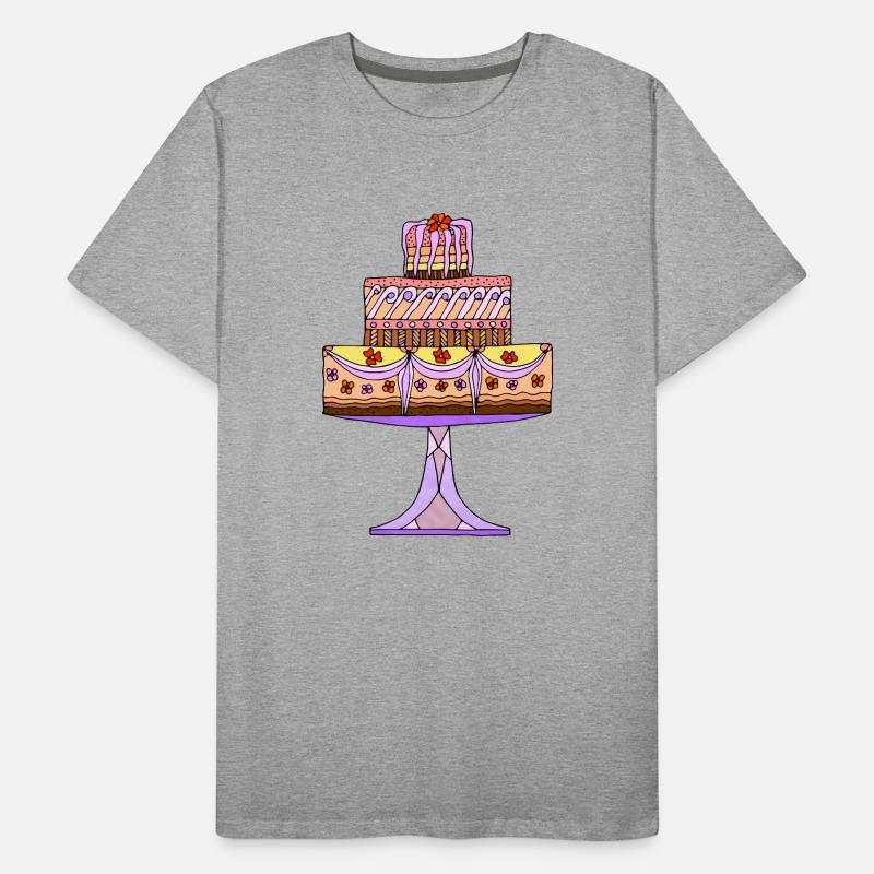 Kuchen Männer Premium Bio T-Shirt
