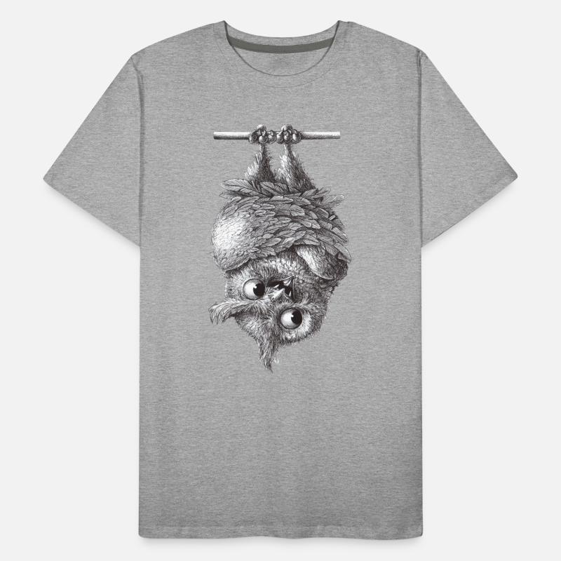 Vampir Eule - Dracula Eule Männer Premium Bio T-Shirt