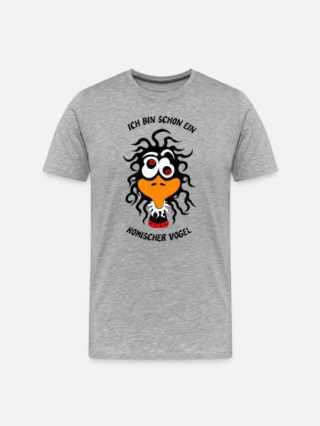 I'm already a strange bird - Men's Premium Organic T-Shirt - heather grey
