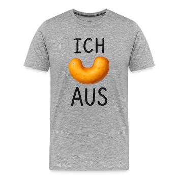Lustiger Spruch Ich Flip Aus Humor Geschenkidee - Männer Premium Bio T-Shirt - Grau meliert - Vorne - Damien (186cm)