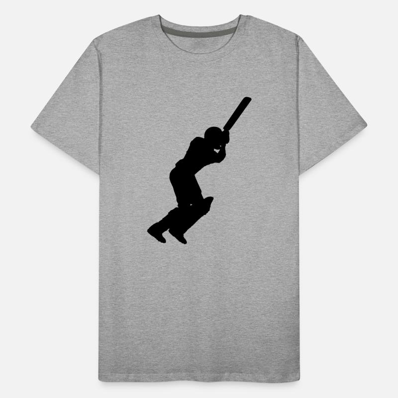 Cricket Player (Vector) T-shirt bio Premium Homme
