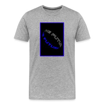 The Future - T-shirt bio Premium Homme - gris chiné - Devant - Damien (186cm)