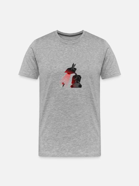 Lonely Robot - Men's Premium Organic T-Shirt - heather grey