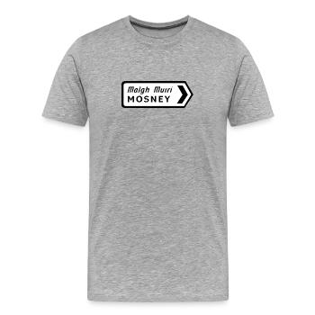 Maigh Muirí - Mosney - Men's Premium Organic T-Shirt - heather grey - Front - Damien (186cm)