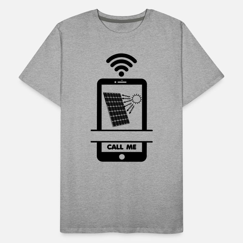 Call me phone solar panel installer Men's Premium Organic T-Shirt